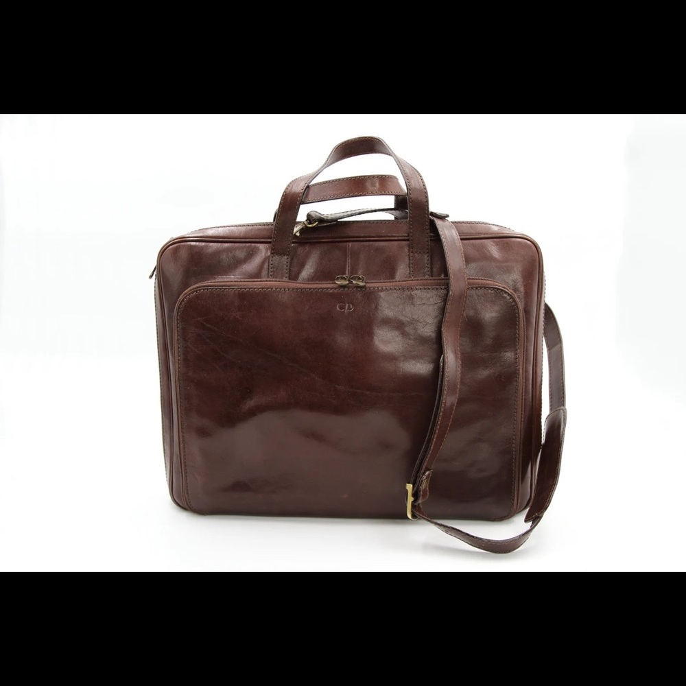 Scuola del Cuoio Firenze Vintage Leather Briefcase / Laptop Business Bag
